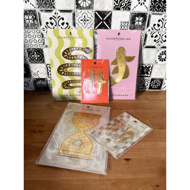 DesignWorks Ink Brass Bookmark, Koi Fish