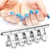 Pack of 5 Stainless Steel Silver C Curve Nail Extension