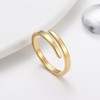 THUNARAZ 14K Gold Filled Open Twist Rings for Women Stacking