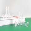 Cretty-Meet 12pcs 3" Mini Clear Plastic Easels, Little Display Stands
