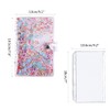ARTOCT A6 Budget Binder, Transparent Sequin Cover, Budget Planner with