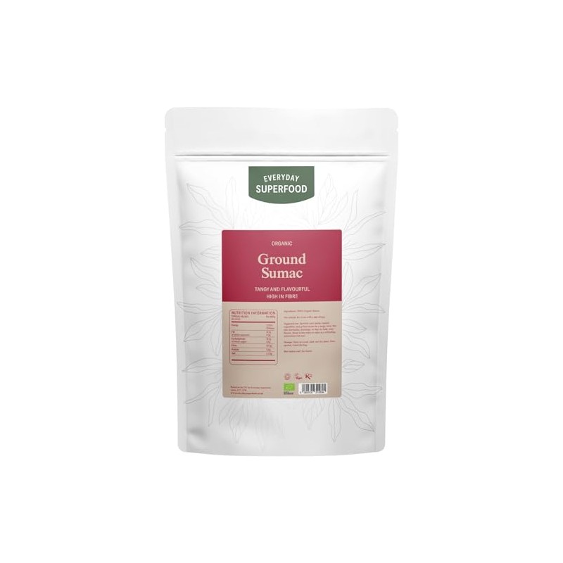 Everyday Superfood Organic Ground Sumac Spice Powder 190g | Ideal