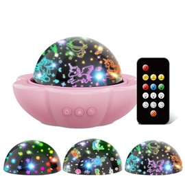 DQMOON Unicorn Gifts for Girls- 3 in 1 Star Projector Night Light for Kids Toys for 2-9 Year Old Girl Gifts Sensory Toys for Babies, Party Decor Birthday Gifts for Girls Xmas Stocking Fillers for Kids