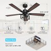 Consciot 52 Inch Ceiling Fan With Lights, Farmhouse Indoor Ceiling