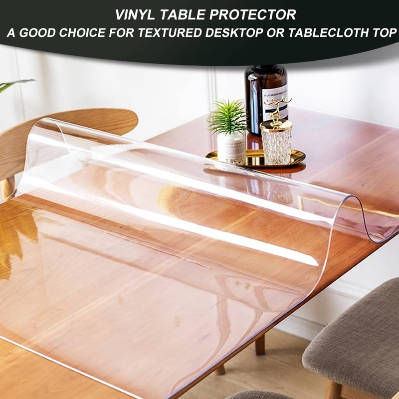Clear Plastic Living Room Sofa Table Protector PVC Vinyl Table
