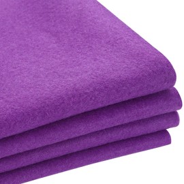 Picheng | Tela de fieltro suave | 36 x 54 pulgadas | Fieltro por el patio de 1,4 mm de grosor, acrílico de 1 yarda y tela no tejida suave, fieltro para manualidades, proyectos, costura (morado, 36 x