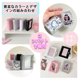 Sticker Notebook, Album, 3 Inches, 20 Refills + Mini Sticker Book, Cute, Girls, Color File, Pretty Size, Peel and Stick Sticker Notebook (white)