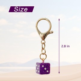 Jueqiba Bag Charm Cute Keychain Charms for Handbags- Keychain Charms Purse Accessory for Women's Birthday Christmas Valentine Gifts