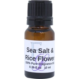 Sea Salt And Rice Flower Fragrance Oil by Eclectic Lady, 10 ml Premium, Long Lasting Diffuser Oils, Aromatherapy