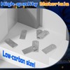 Hicarer 30 Pcs Steel Weld Tab Flat Tab Brackets 1"