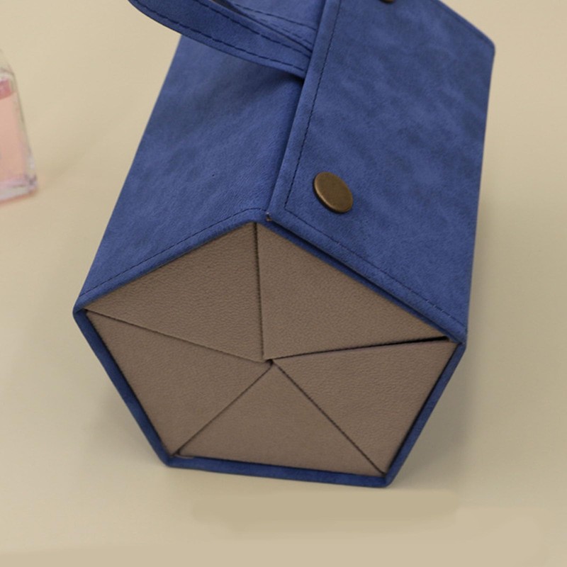 CHENKEE Sunglasses Storage Box, 6 Compartments, Foldable Glasses, Display Box,
