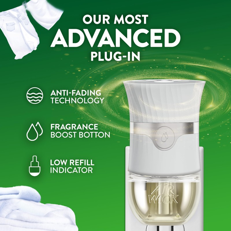 Air Wick Plug in Scented Oil Starter Kit, 2 Warmers