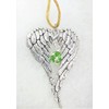 August Birthstone Angel Wings Memorial Ornament