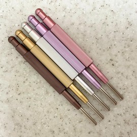 Corelax Face Care Pen Shaped Facial Beauty Device Spring Type Myofascial Release Pointer Acupressure Stick (3. Pale Pink)