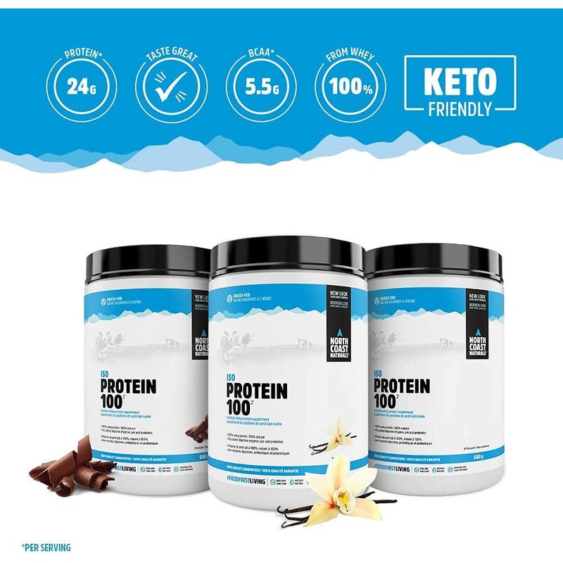 North Coast Naturals- Grass Fed Iso Protein 100- Whey Protein