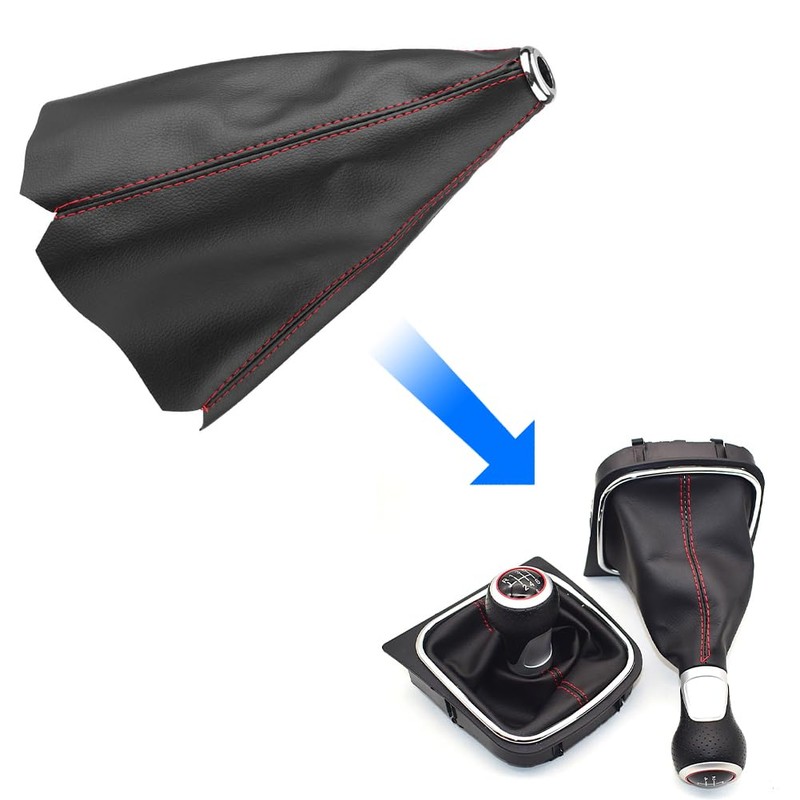 Joyzan Shift Knob Cover, Universal Auto Gear Boot Dust Proof