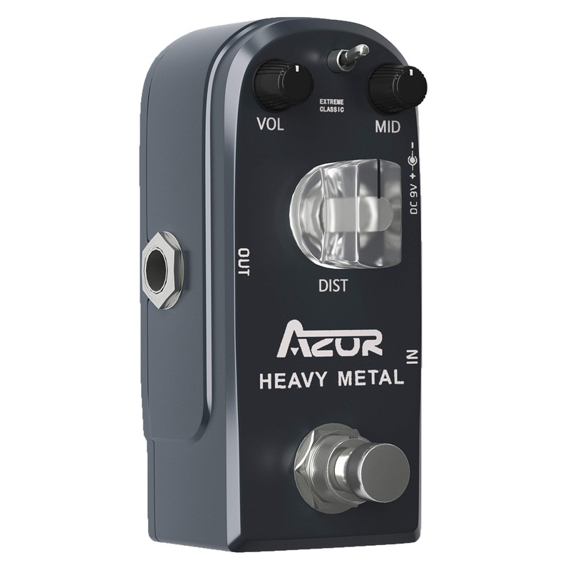 AZOR Heavy Metal Distortion Guitar Pedal Effect 3 Modes Controls