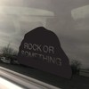 Military Veteran Rock or Something Vinyl 3.25x5 Black Heavy Duty