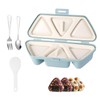 Sinbana 6 in 1 Onigiri Mold, Blue PP Triangle Rice