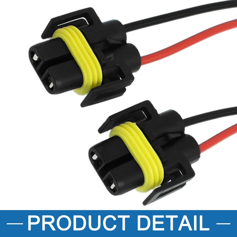 A ABSOPRO H11 Car Headlight Socket Wiring Harness Bulb Holder