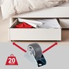 SPARES2GO Universal Castor Wheels Fixed Plate Fixing 1'' Mini Wheel