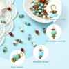 KitBeads 100pcs Random Multicolor Glass Bead Dangle Charms Imitation Gemstone