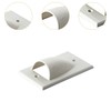 Qianly Cable Pass Through Wall Plate DIY Home Audio Accessories