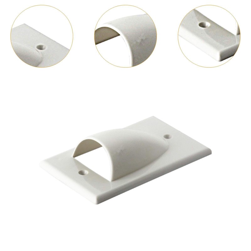 Qianly Cable Pass Through Wall Plate DIY Home Audio Accessories
