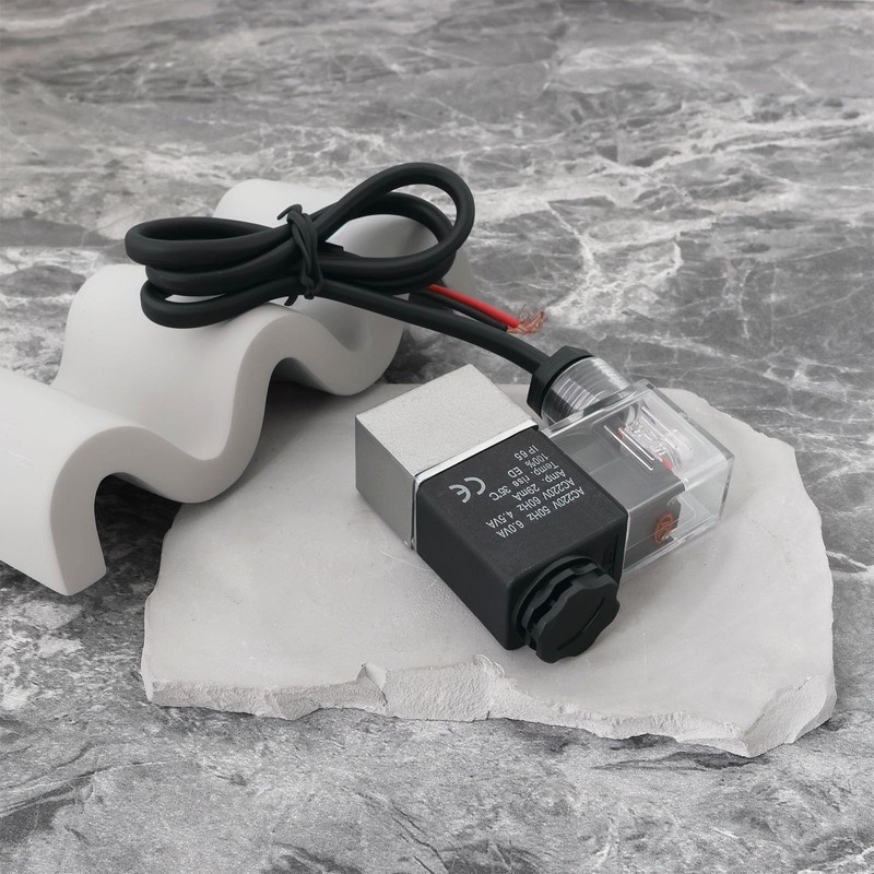 eMagTech 2 Pcs 220V Air Compressor Solenoid Valve Electrical Pneumatic