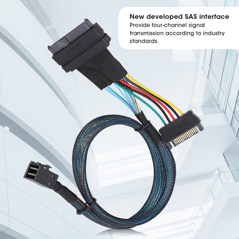 SAS Cable SFF8643 to SFF8639 15P Power Line MINI Server