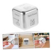 Kisangel 3pcs Stainless Steel Food Decision Dice Unique Game Props