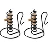 Spiral Candle Holder Set of 2, Primitive Courting Style or