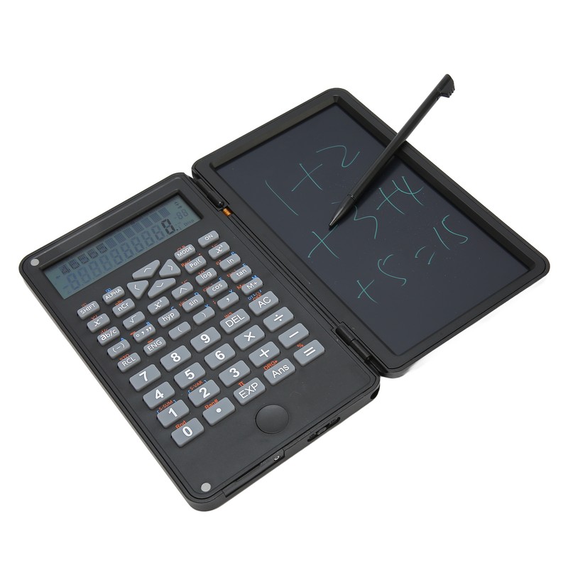 Calculator with Notepad Portable 10 Digits LCD Display Scientific Calculator