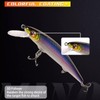 Fishing Lure Set with Sound Bead, Multicoloured Coating, 3 Hooks,