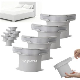 Sujetador de Sabanas de Cama-Mantén las Sábanas Apretadas y Ordenadas,Fijadores de Sábanas,Evita Sábanas Sueltas,Correa de Fijación Transparente,Compatibles con Todos los Colchones(12 Piezas)
