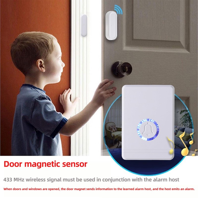 [Smart Security] Doorbell Security Device with Door Sensor - 5-Level