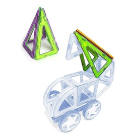 MAGNIKON Magnetic Building Blocks Replacement Set - Children's Toy from 3 Years, Magnetic Toy Children, Magnetic Building Blocks, Gift for Girls and Boys, Montessori Building Tiles (Isosceles