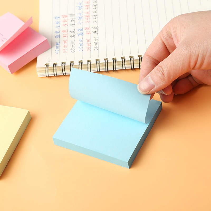 Haftnotizen Klebezettel, 76 x 76 mm Sticky Notes Kanariengelb, Selbstklebende