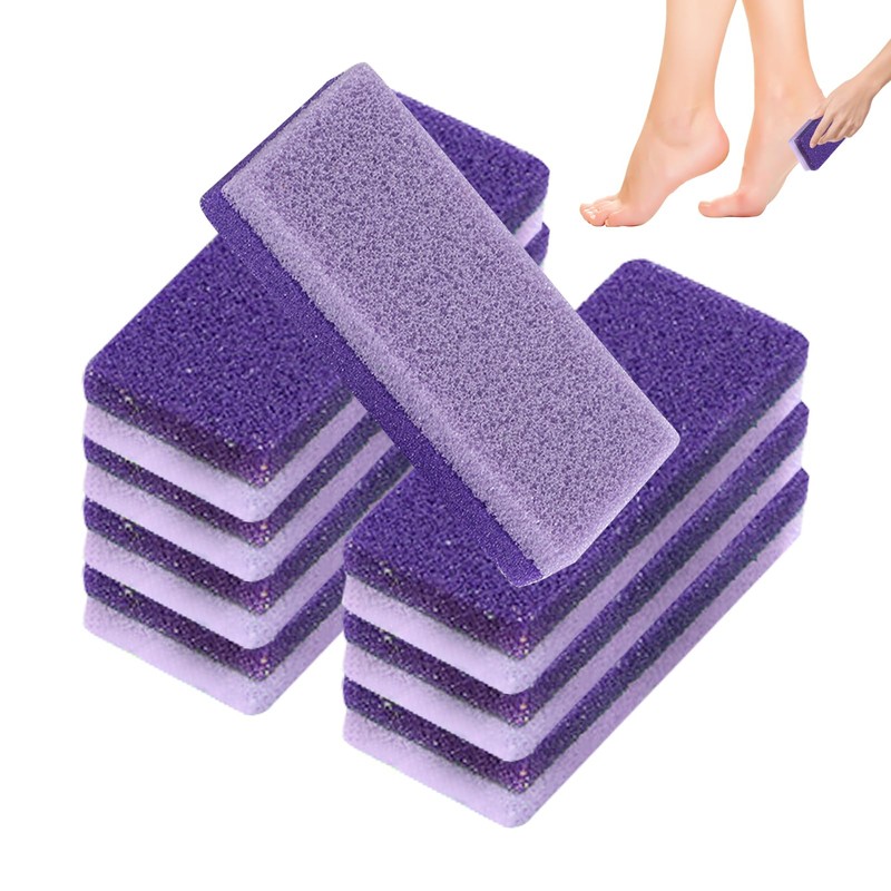 8 Packs Foot Pumice Stone, Double Sided Foot Scrub, Effective