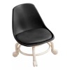 generic Silla Con Asiento De Ruedas Taburete De Pedicura Negro