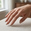 Advanced purple gradient style,Short almond-shaped nails,12 sizes - 24 nail