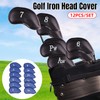 12 PCS Waterproof PU Leather Head Cover Golf Iron Club