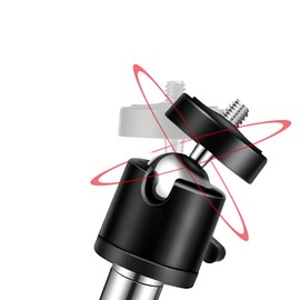 Folgtek Game & Trail Camera Mounting Stand Holder, Night Fishing Mount Stand Thick Foldable Stainless Steel Bracket 360° Adjustable Universal Thread Connection 1/4''-20 (6 mm) for Action Camera