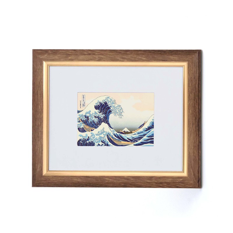 北斎 浮世絵額 神奈川沖浪裏 64517