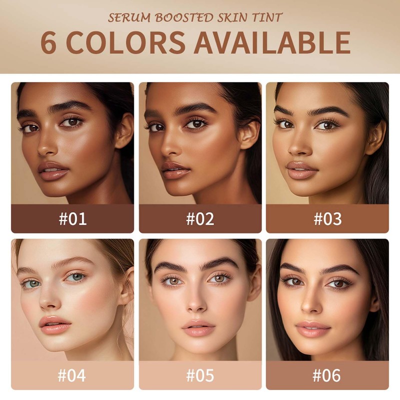 Foundation Stick, Serum Boosted Skin Tint Balm, Full Coverage Foundation