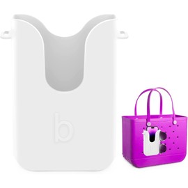 BestStone - Soporte para teléfono de silicona para bolsas Bogg, accesorio de funda de teléfono compatible y accesorio similar para bolsa de playa, ideal para Bogg, color blanco
