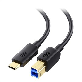 Cable Matters Cable USB C a USB B 3.0 - 3.3 pies, cable USBB a USBC con conector tipo B 3.0, negro