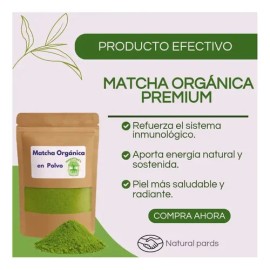 Té Matcha Orgánica Premium 100 Natural Polvo 50g- Vitaminas                                                                                           