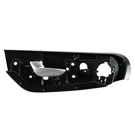 TRQ Front Left Interior Door Handle Black & Silver Drivers Side Compatible with 2005-2009 Volvo S60