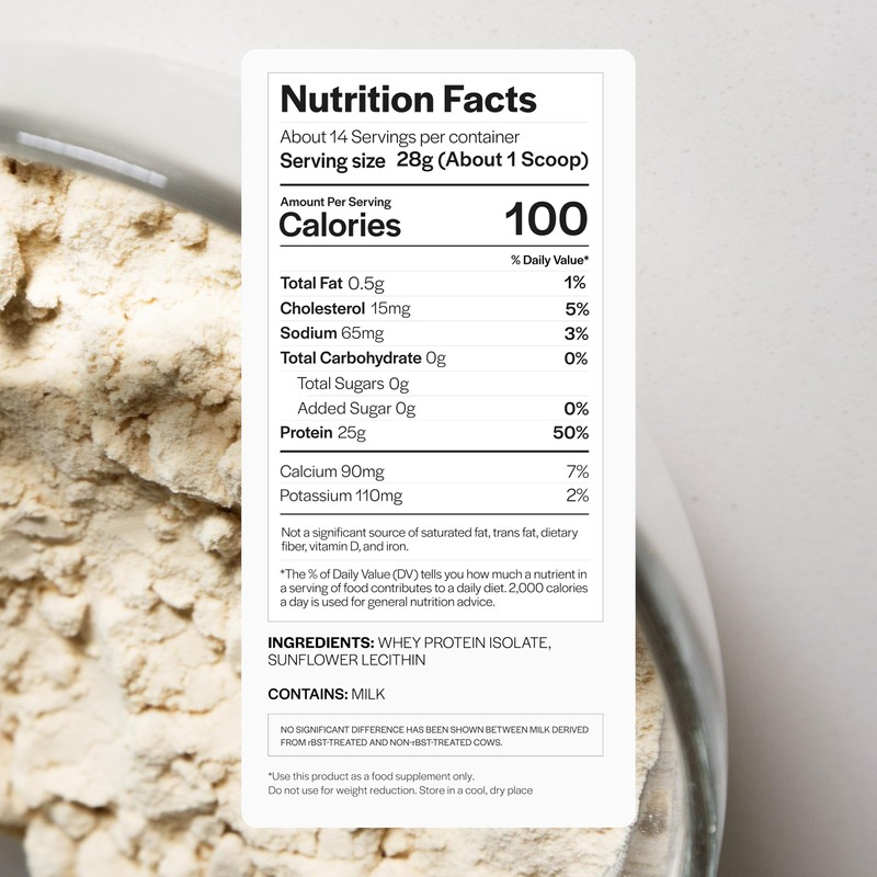 Gainful Whey Protein Isolate Powder, 25g Clean Protein per Serving,